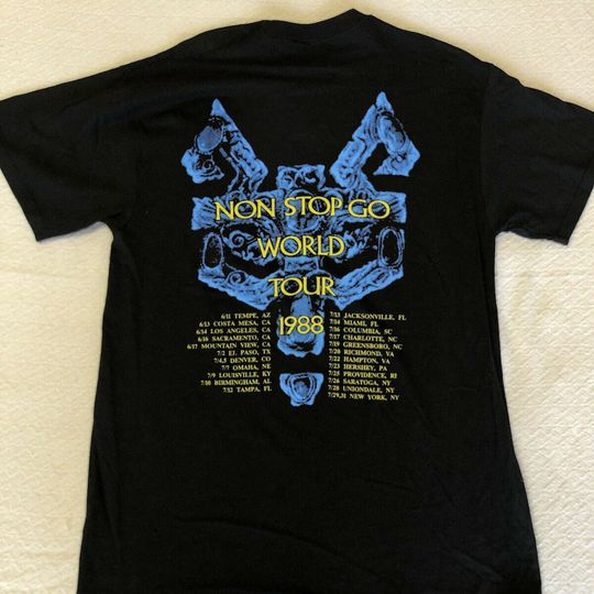 1988 Robert Plant Non Stop Go World Tour T-Shirt