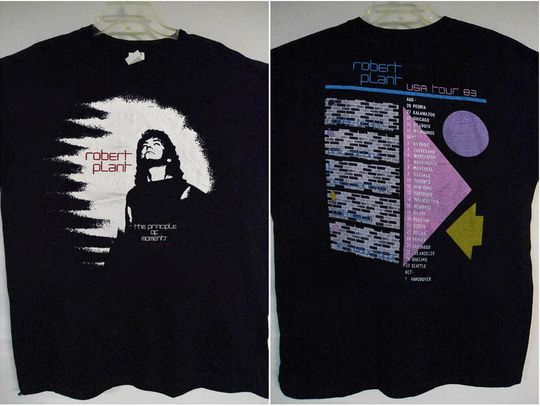 1983 Robert Plant The Principle Of Moments USA Tour T-Shirt