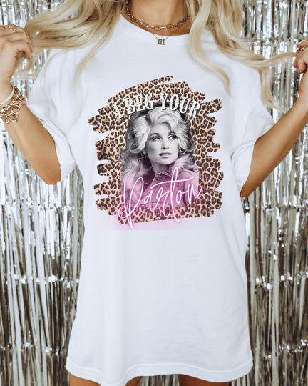 Dolly Parton Shirt, Country Music Shirt, Cowgirl Shirt, Dolly Parton Tshirt, Leopard Tshirt, Nashville Shirt