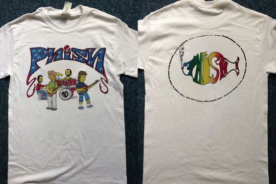 Phish Simpsons T-Shirt, Retro Style Phish Simpsons Graphic Tee