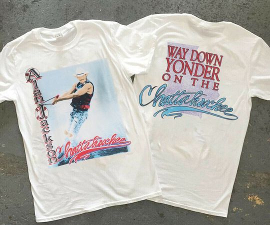 1992 Alan Jackson Way Down Yonder On The Chattahoochee T-Shirt