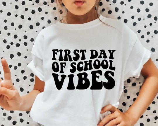 First Day Of School Vibes , Back To School , Teacher , Teacher First Day Shirt , School , First Day Of School , Retro