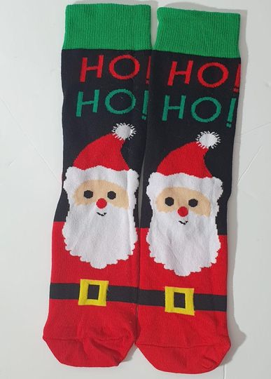 Christmas Socks 1 Pair Funny Designs Size 3 - 8 (Eur 36 - 42)