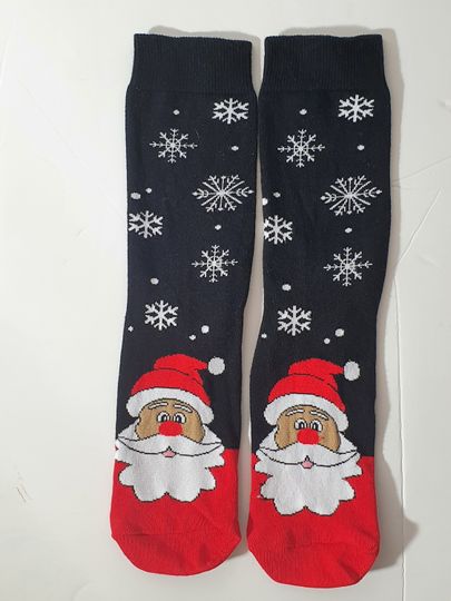 Christmas Socks 1 Pair Funny Designs Size 3 - 8 (Eur 36 - 42)