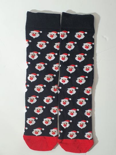Christmas Socks 1 Pair Funny Designs Size 3 - 8 (Eur 36 - 42)