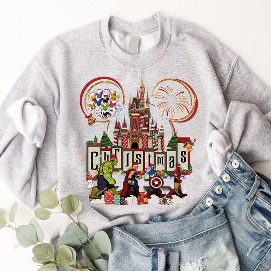 Marvel Abbey Road Sweatshirt, Disney Avengers Sweatshirt, Marvel Christmas Sweatshirt
