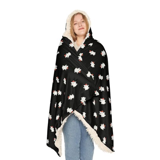 Hello Kitty Ghost Hooded Blanket: Cozy Halloween Design