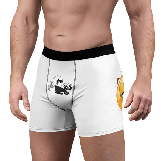 Silent and Violent Men's Boxer Briefs, Funny Boxer Briefs