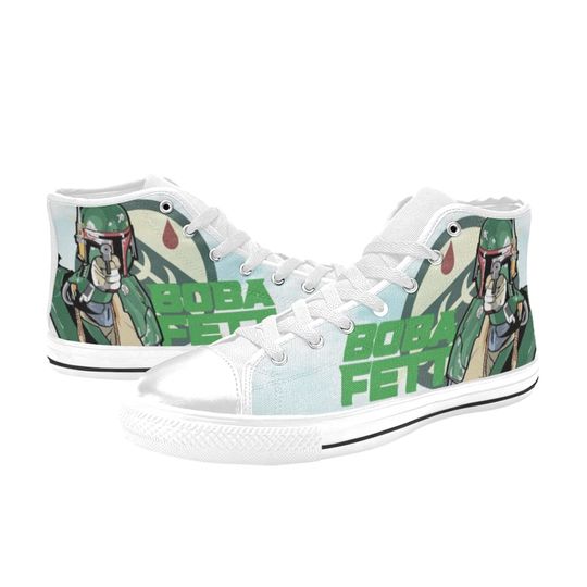 Star Wars Boba Fett High Top Sneakers, Star Wars Sneakers