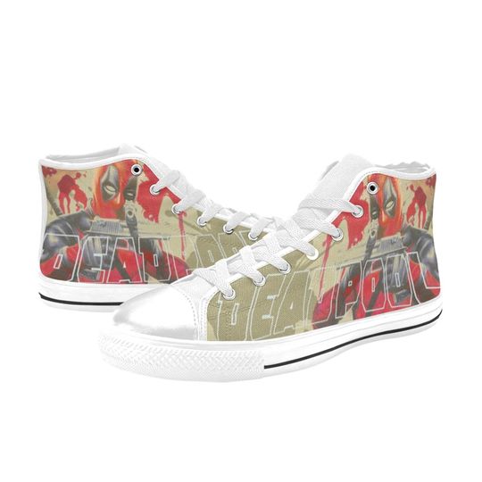 Deadpool High Top Sneakers Canvas For Men