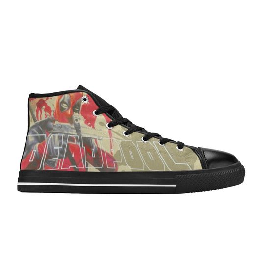 Deadpool High Top Sneakers Canvas For Men