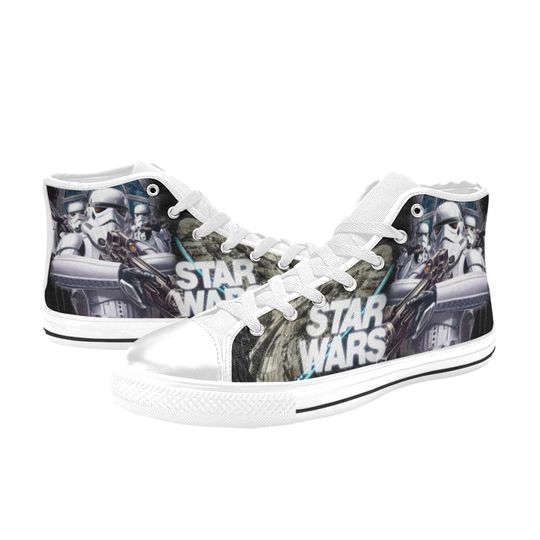 Star Wars Storm Trooper Canvas High Top Sneakers, Star Wars Shoes