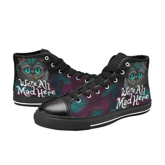 Cheshire Cat Alice in Wonderland High Top Sneakers
