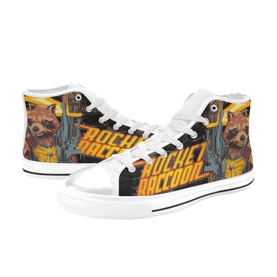 Rocket & Groot Disney Men's High Top Sneakers