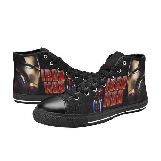 Iron Man Canvas High Top Sneakers, Best for Gift