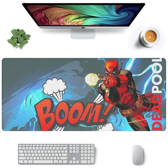 Deadpool Desk Mat Suitable for Gamers, Content Creators, and Others