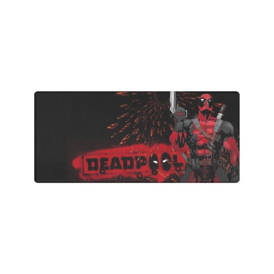 Deadpool Desk Mat Suitable for Gamers, Content Creators, and Others