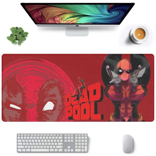 Deadpool Desk Mat Suitable for Gamers, Content Creators, and Others