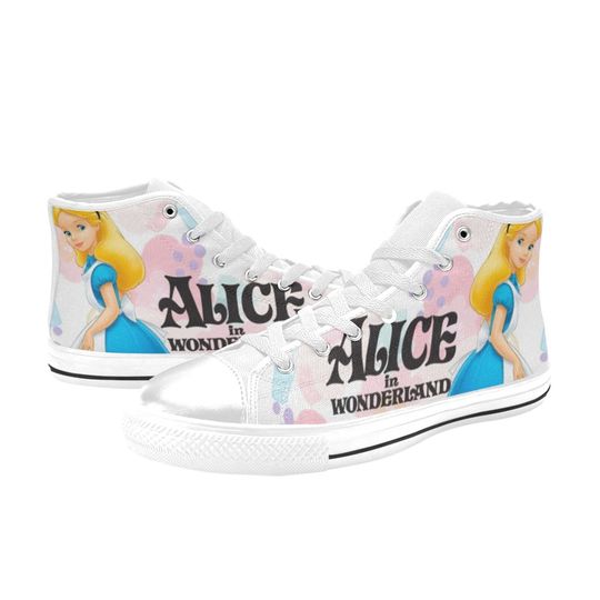 Alice in Wonderland High Top Sneakers