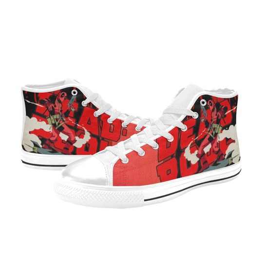 Deadpool Shoes, Deadpool Hero High Top Sneakers