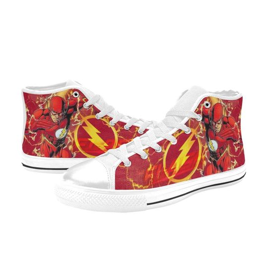 The Flash  Canvas High Top Sneakers, Best for Gift