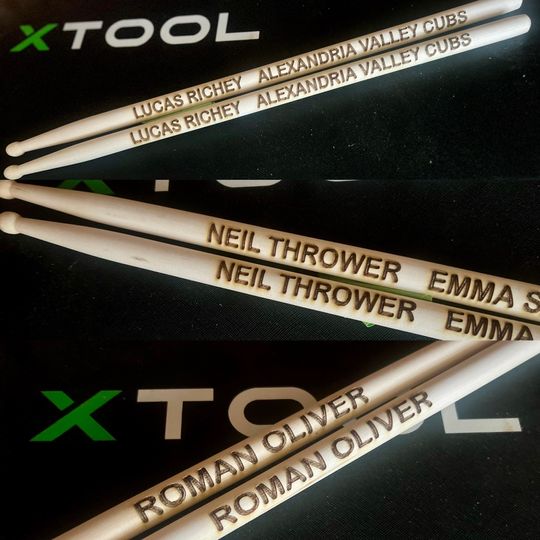 Personalized Engraved Drum Sticks Set