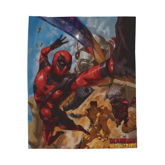 Deadpool and Wolverine Plush Blanket