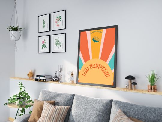 LE.D ZE.PP.ELIN Digital Poster - Dazed and Confused