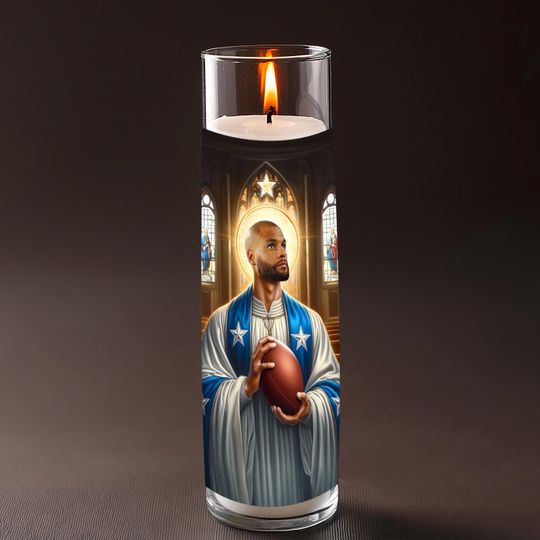 Saint Dak Prescott Celebrity Prayer Candle