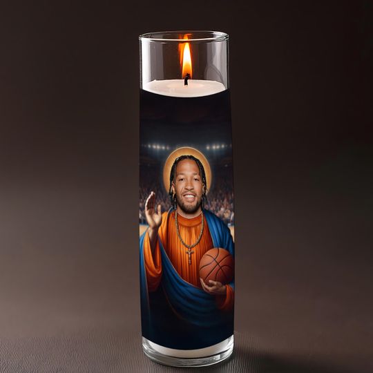 Saint Jalen Brunson Celebrity Prayer Candle