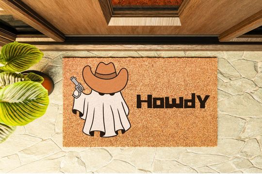 Funny Halloween Doormat, Funny Doormat Halloween Decor, Halloween Door Mat, Welcome Mat, Funny Door Mat, There's Some Horrors in This House