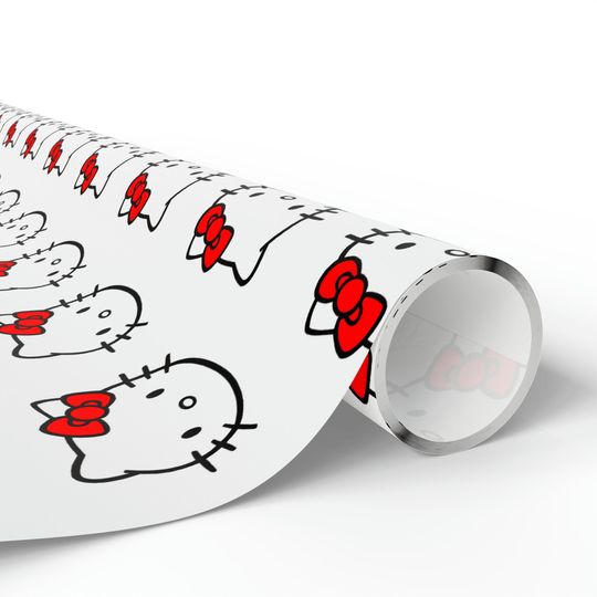 Hello Kitty Wrapping Paper Roll, Birthday Gift Wrap, Hello Kitty Gift Wrap, Wrapping Paper Roll