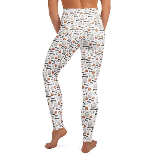 Halloween Boo Yoga Leggings