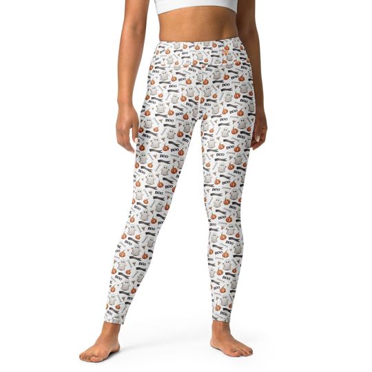 Halloween Boo Yoga Leggings
