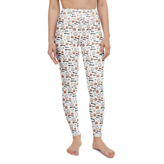 Halloween Boo Yoga Leggings