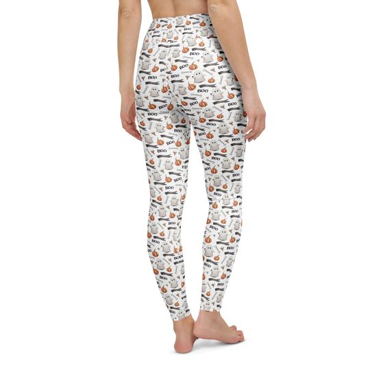 Halloween Boo Yoga Leggings