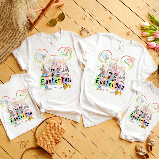 Custom Mickey and Friends Easter Day shirt/ Easter Disney Shirt