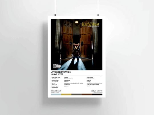 Kanye West Poster // Late Registration Album
