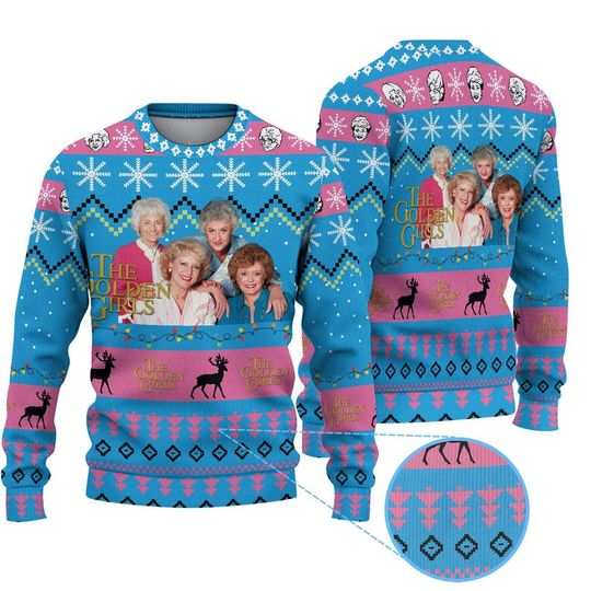 Stay Golden Christmas Sweater, Ugly Xmas Sweatshirt, Squad Golden Sweater, Christmas Gift