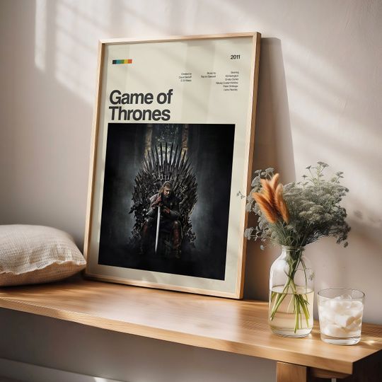 Game of Thrones Poster Print, Tv Show Poster