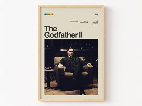 The Godfather Part 2 Poster Print, Movie Poster