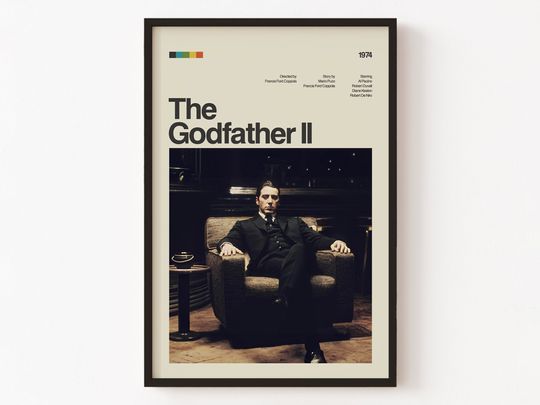 The Godfather Part 2 Poster Print, Movie Poster