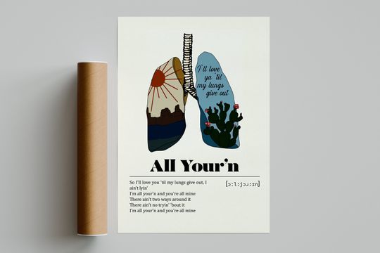 Tyler Childers All Your'n Poster | Music Print | Music Wall Art