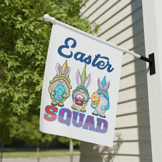 Easter Squad Flag, Easter Flag, Easter Decorations