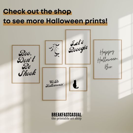 Halloween Poster, Bats Flying Wall Art, Halloween Printable, Halloween Print