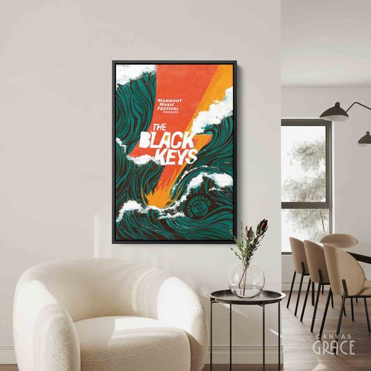 The Black Keys Poster, Black Keys Concert Poster