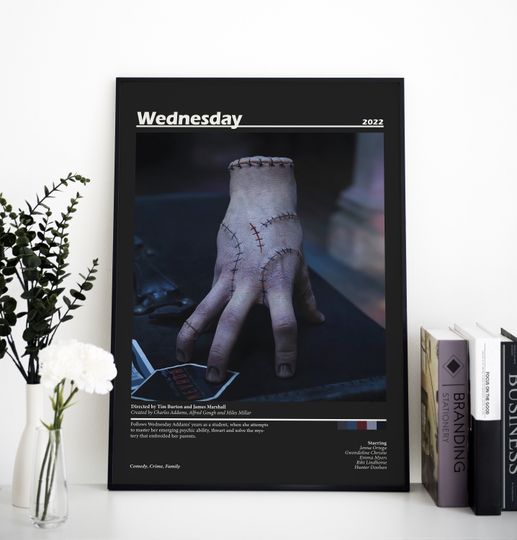 Wednesday Poster, The Things from Wednesday, Addams Family Posters