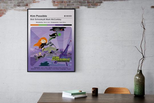 Kim Possible by Triposter, Kim Possible Poster, Disney Channel Art Print