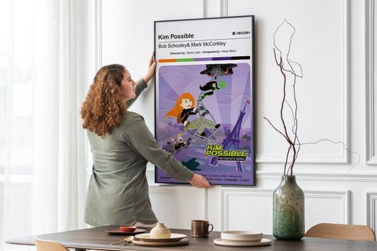 Kim Possible by Triposter, Kim Possible Poster, Disney Channel Art Print