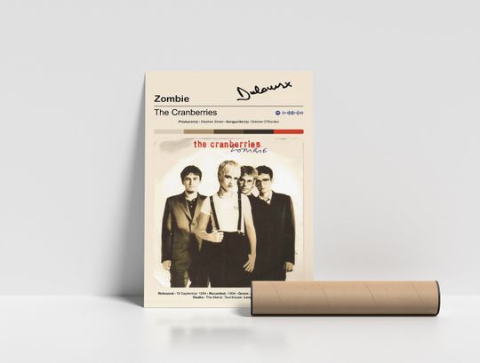 The Cranberries - Zombie by Triposter, Vintage Poster